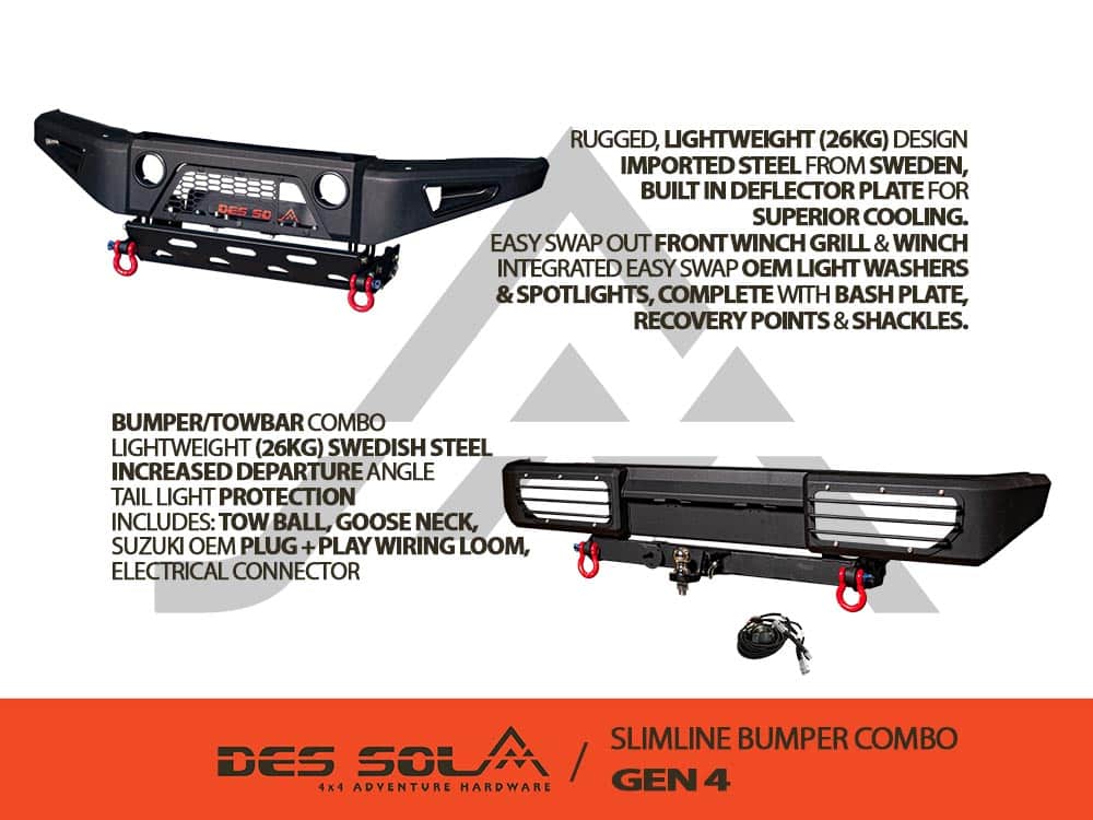 Des Sol Gen 4 – Front and Rear Bumper Combo