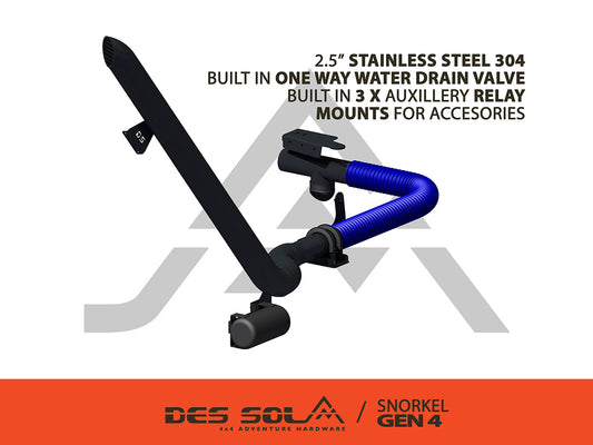 Des Sol All Stainless Steel Snorkel – Gen 4