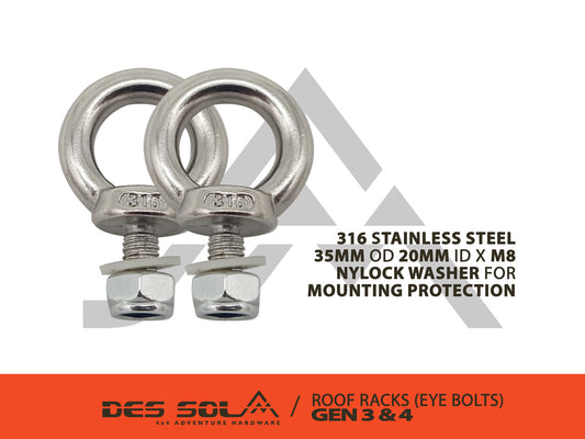 All Stainless – Load Securing Eye Bolts